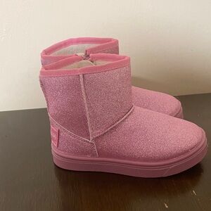 Oomphies Pink Glitter Kids Boots